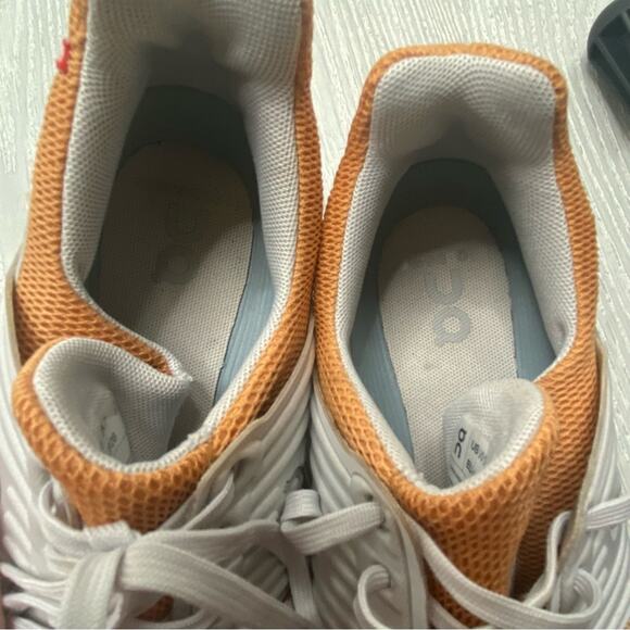 On Cloud Women's Cloudswift Copper & Frost White, Orange & Gray Sneakers Size 9 - Picture 5 of 13